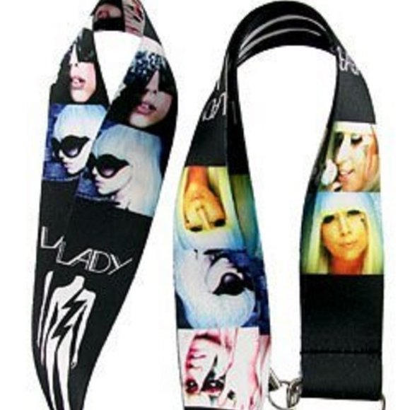 Universal Lady Gaga Lanyard keychain holder ID Badge Holder - Picture 2 of 2